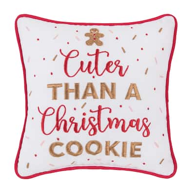 Cuter Than A Christmas Cookie Small/Petite Accent Pillow