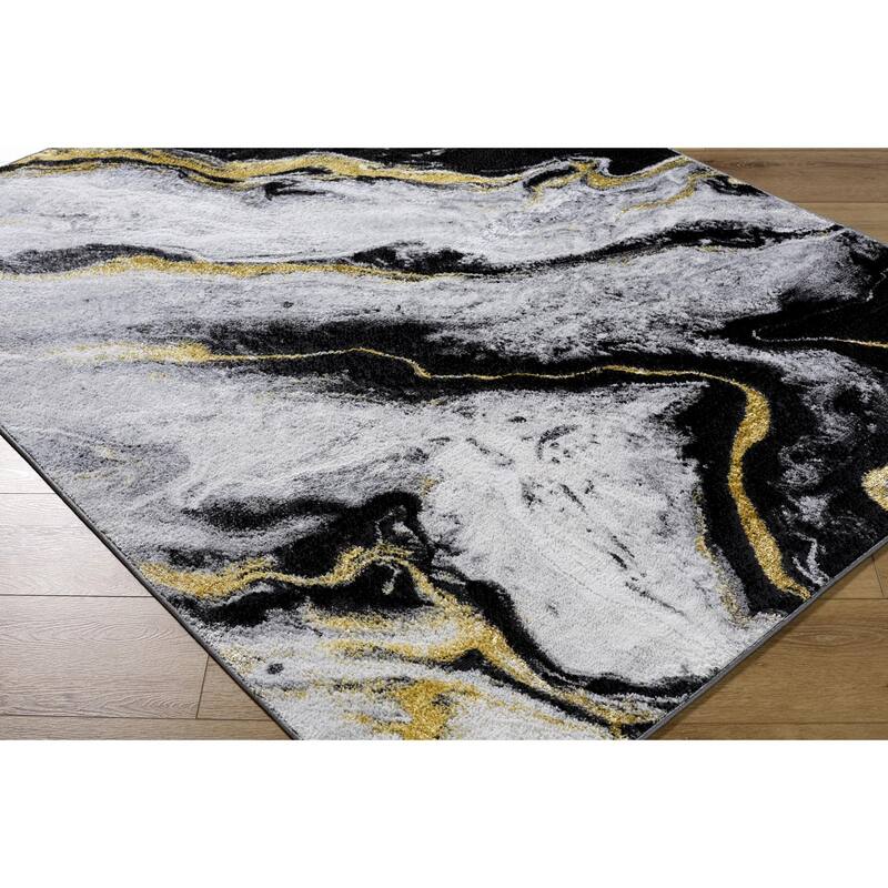 Livabliss Sunrise Modern & Contemporary Abstract Area Rug