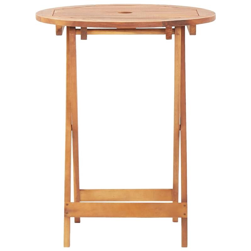 vidaXL Bistro Set Grey Solid acacia wood, polypropylene Standard