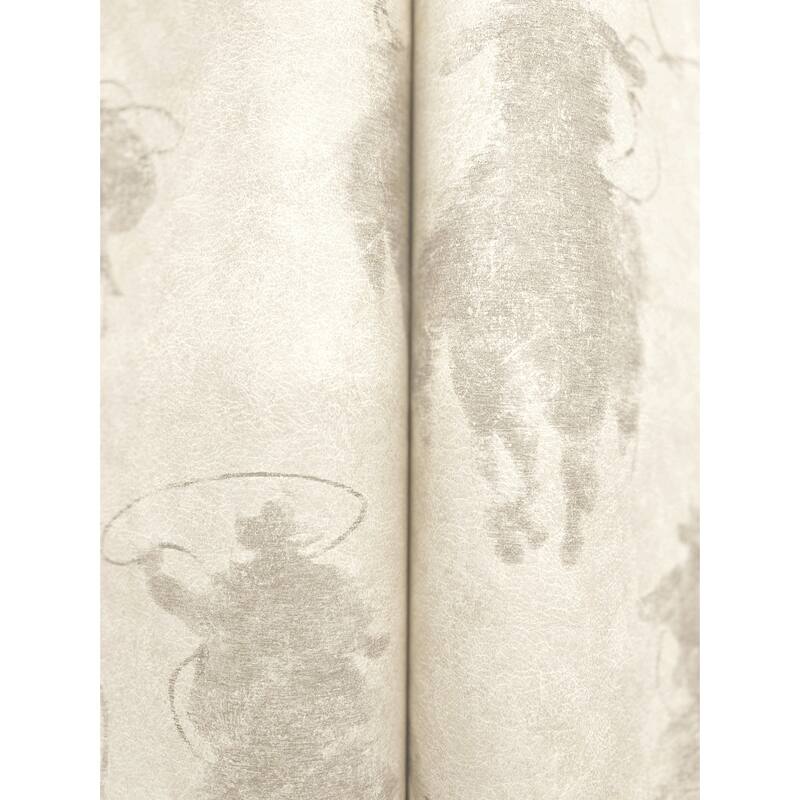 Stockman Silhouette Light Grey Wallpaper