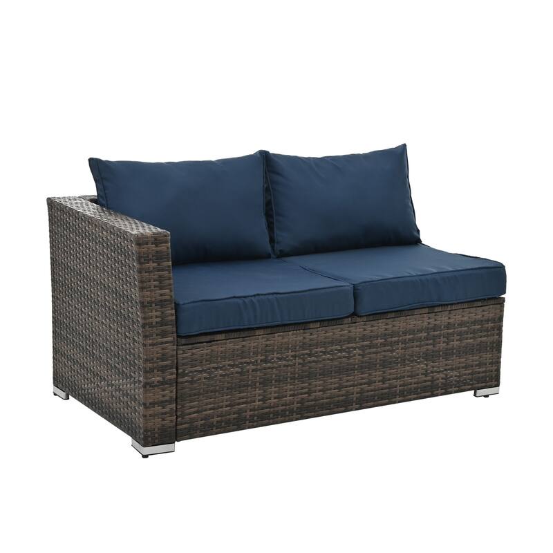 Outdoor Wicker Weaving Conversation Combo Set of 4