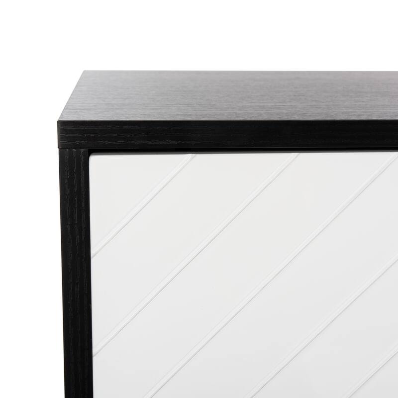SAFAVIEH Oakley Mid-Century Modern Media 55" TV Stand - 55.1" W x 15.8" L x 29.5" H