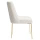 preview thumbnail 97 of 124, SAFAVIEH Couture Nolita Velvet Accent Chair - Mustard / Brass - 28"x23"x35.3" - 28" W x 23" D x 35" H