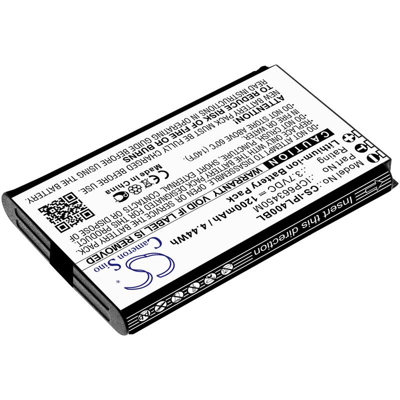 Battery for Infinite Peripherals Linea Pro 4 ICP663450M Barcode CS-IPL400BL - Black