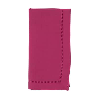 Classic Hemstitch Border Dinner Napkin (Set of 12)