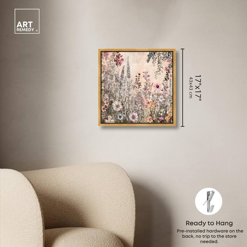 Chiffon Cosmos Canvas by Art Remedy