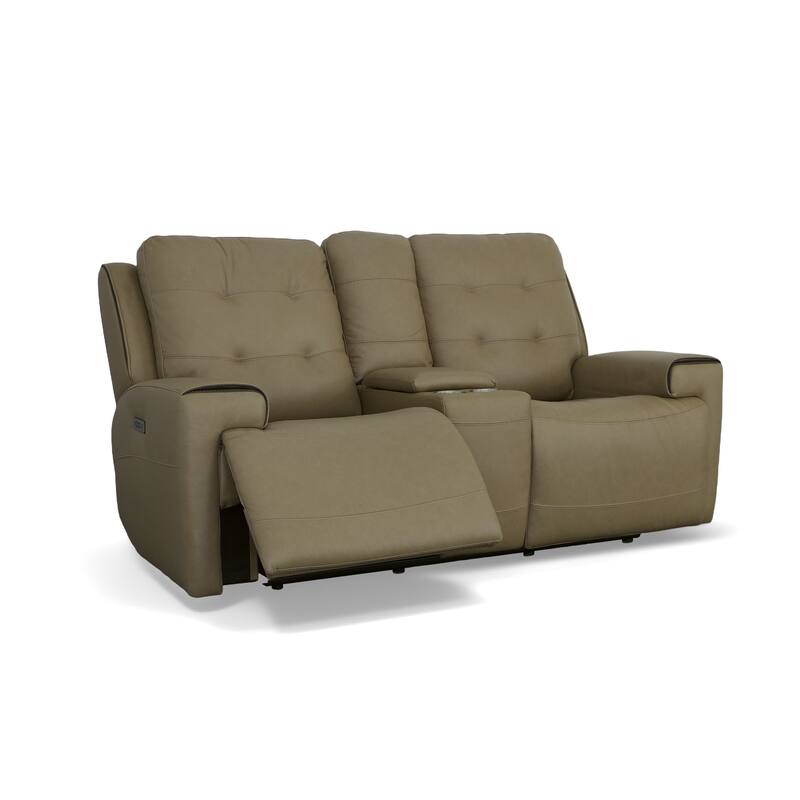 Iris Zero Gravity Power Reclining Loveseat with Console & Power Headrests by Flexsteel