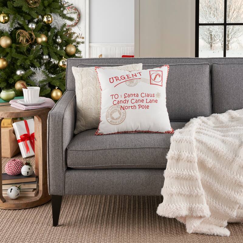 Mina Victory Holiday Pillows Graphic Throw Pillow