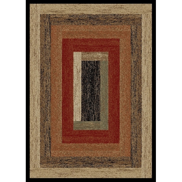 Mayberry Hearthside Rustic Panel Striped Lodge Area Rug. Opens flyout.