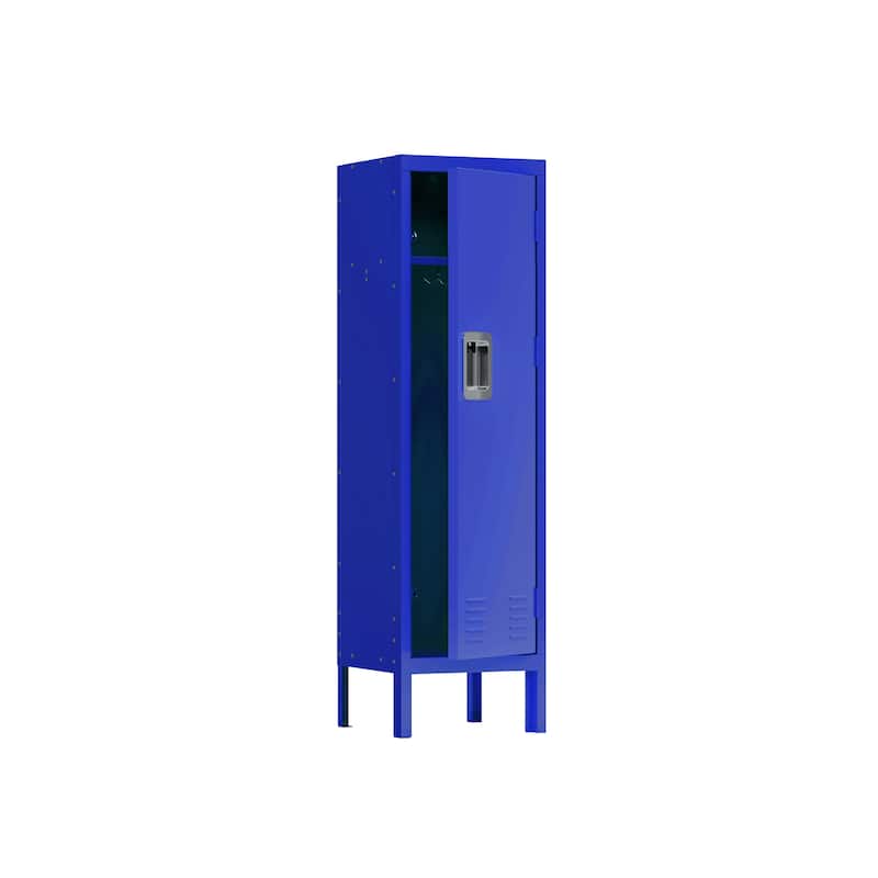 1 Door Tall Single Metal Locker-Retro Style Storage Cabinet--Industrial Furniture