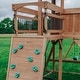 preview thumbnail 7 of 10, Backyard Discovery Sterling Point Cedar Wood Swing Set, Slide, Bridge - 20'5" x 16'9"