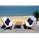 preview thumbnail 56 of 75, SAFAVIEH Outdoor Chaston 4-Piece Conversation Patio Set with Accent Pillows Brown/White/Blue