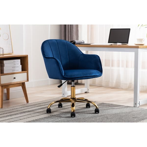 slide 2 of 43, Porthos Home Xenos Swivel Velvet Office Task Chair