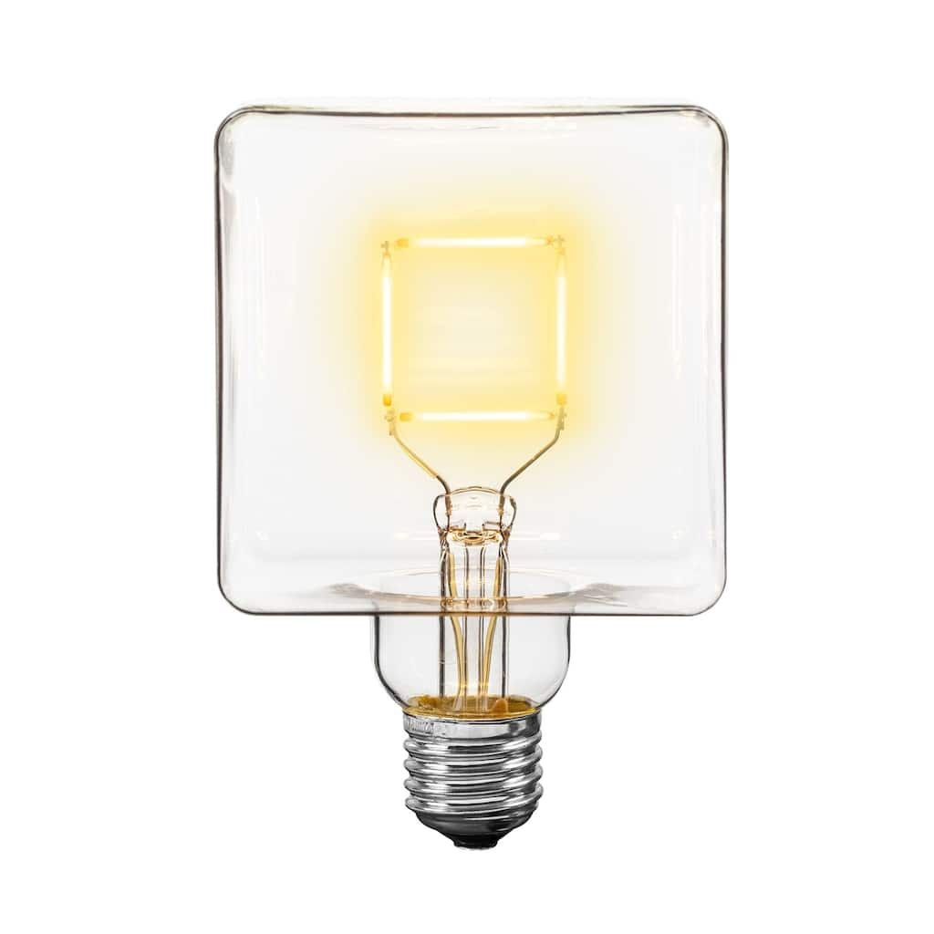 1 Pack LED Square Outdoor Patio Edison Replacement Bulbs, E26 Base
