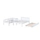 preview thumbnail 12 of 17, Detachable Rubber Wood Twin Over Full Bunk Bed with Trundle
