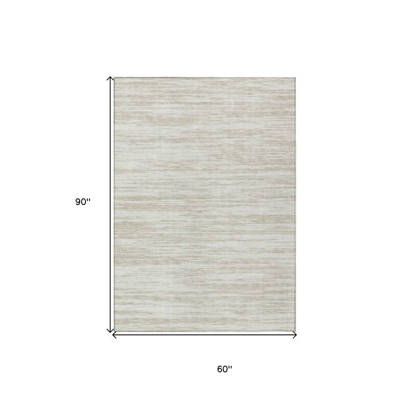 HomeRoots Abstract Modern Rectangle Outdoor Rug