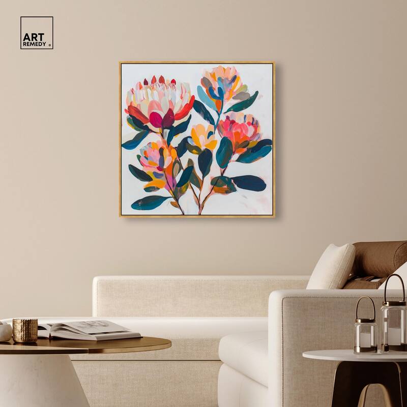 Contemporary Flora I Canvas by Art Remedy