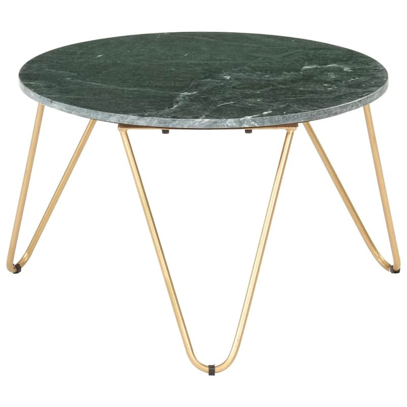 vidaXL Coffee Table End Table Side Sofa Table Real Stone with Marble Texture