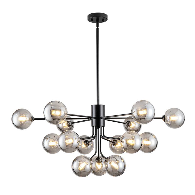 Sputnik Ceiling Light Fixture Sputnik Chandeliers Dimmable Modern Linear Chandelier - 15-Light