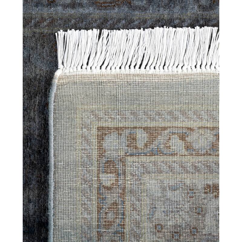 Overdyed One-of-a-Kind Hand-Knotted Area Rug - Gray - 2' 6" x 8' 8"