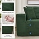 preview thumbnail 44 of 54, 109'' Corduroy Modular Sectional Sofa with Chaise