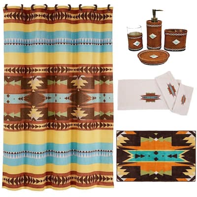 HiEnd Accents 9-PC Bath Accessary and Mesa Towel Set - Multi