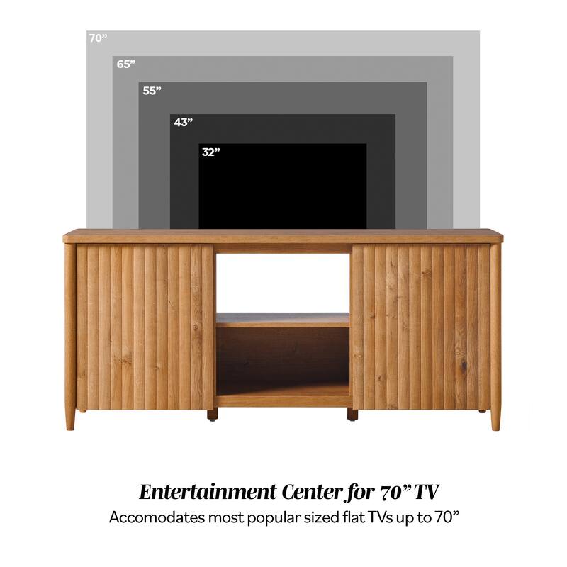 Middlebrook Scandinavian Reeded 58-inch TV Stand with Storage