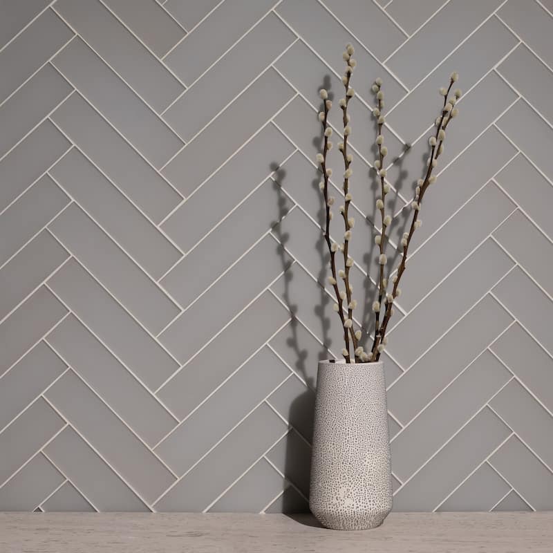 2 in. x 8 in. Glass Subway Wall Tile - Sample swatch - Marsh Matte