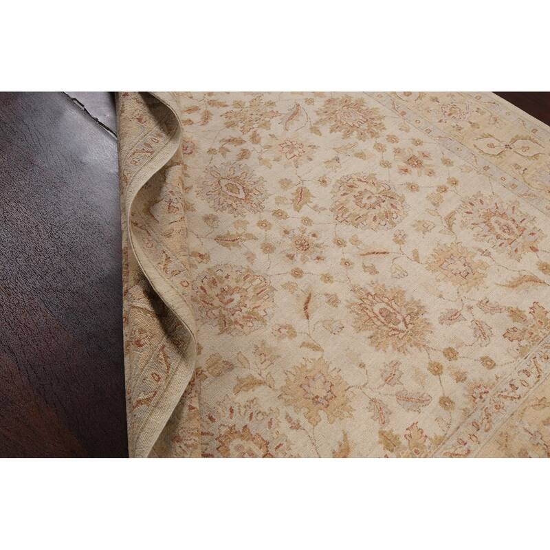 Vegetable Dye Chobi Peshawar Traditional Wool Area Rug Hand-knotted - 6'5" x 9'3"