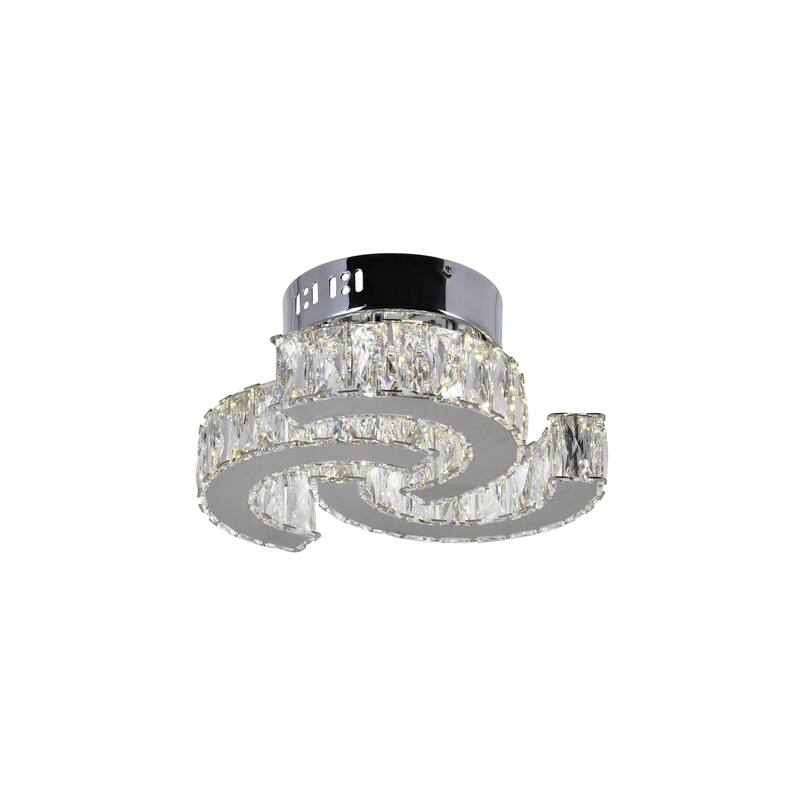 Vienna Integrated LED Chrome Flush Mount - Stainless Steel - Stainless Steel