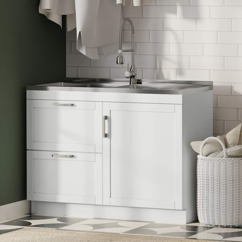 WYNDENHALL Hartland Utility Sink & Cabinet