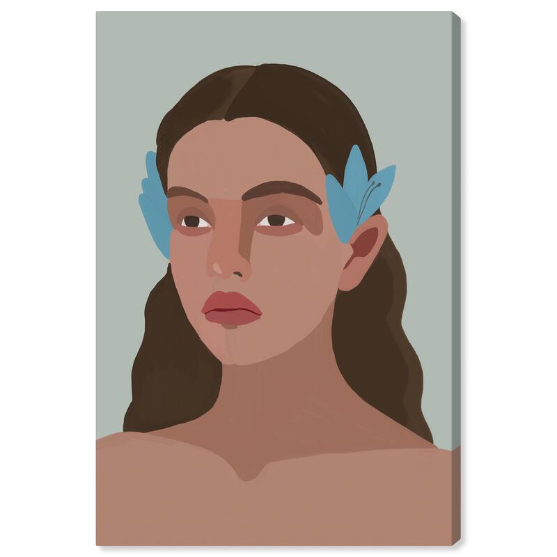 Wynwood Studio Canvas People and Portraits Polynesian Girl Brown and Modern & Contemporary Wall Art Canvas Print