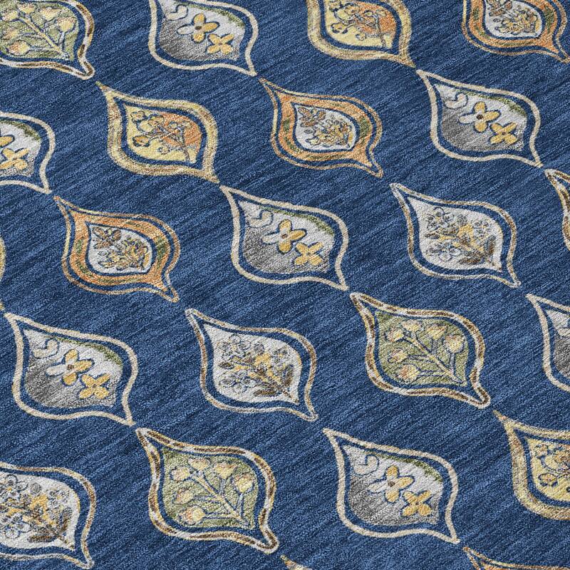 Machine Washable Indoor/ Outdoor Casual Greenwood Chantille Rug