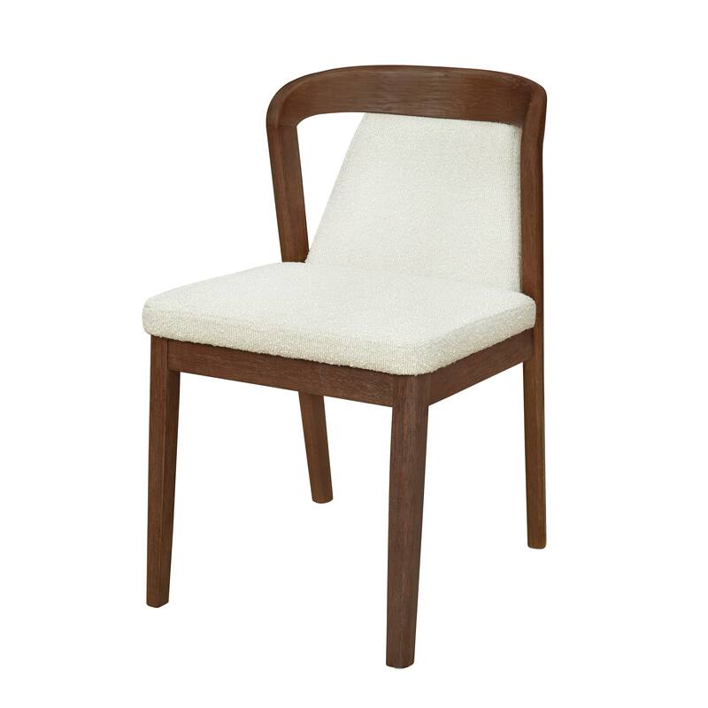 Christopher Knight Home - Ashlin Contemporary Upholstered Armless Dining Chairs with Rubberwood Frame, Set of 2
