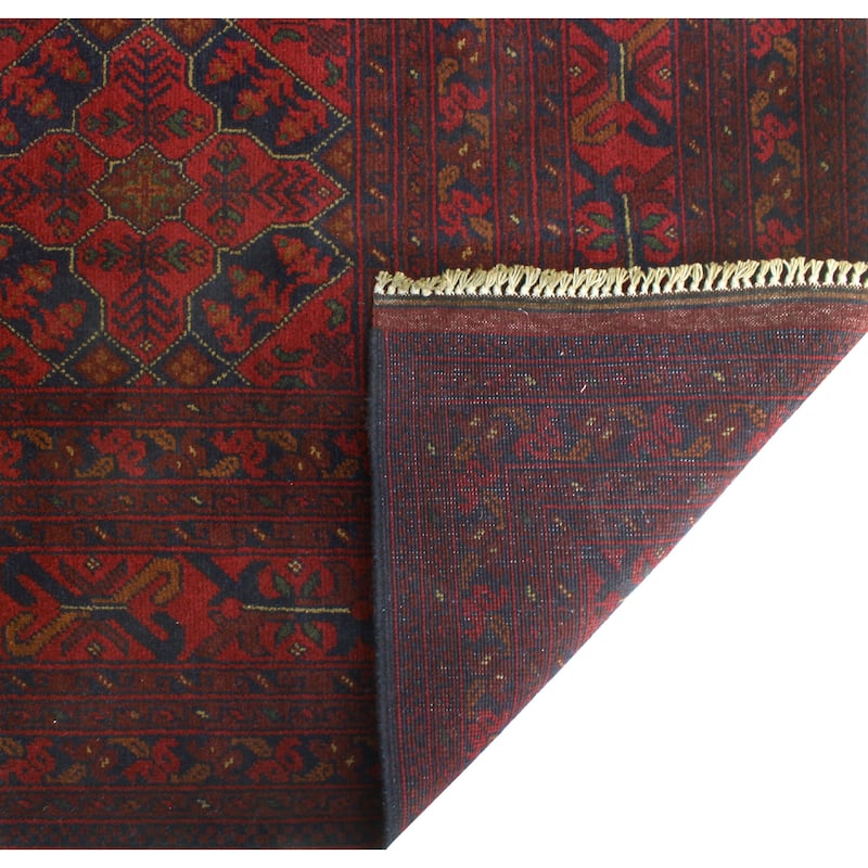 Khal Mohammadi Tayte Red/Navy Rug - 6'7" x 9'7"