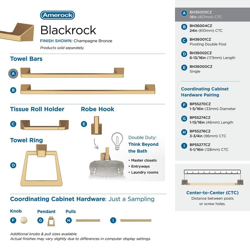 Amerock Blackrock Towel Bar