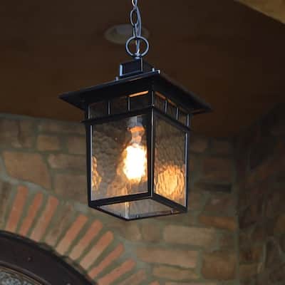 Cullen 1 Light Hanging Exterior Lighting in Imperial Black Finish