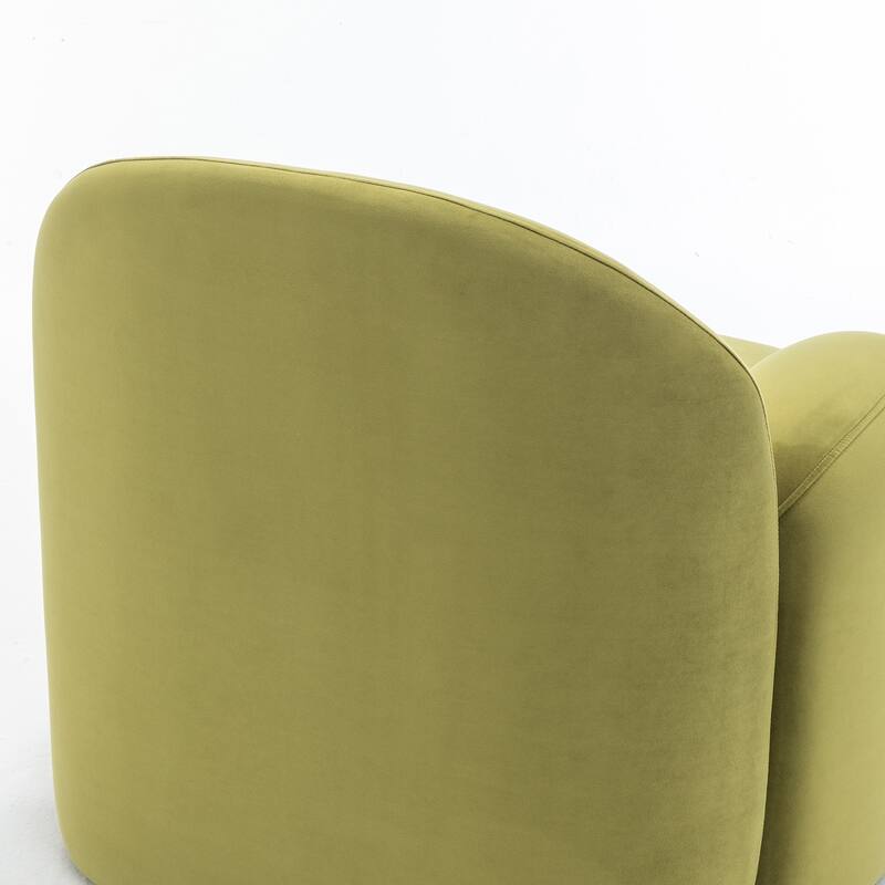 SEYNAR Modern Glam Velvet Thickened Seat Cushion Accent Chair