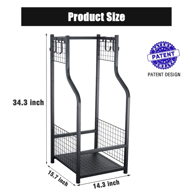 Freestanding Sports Rack Equipment Garage Organizer Golf Sport Storage