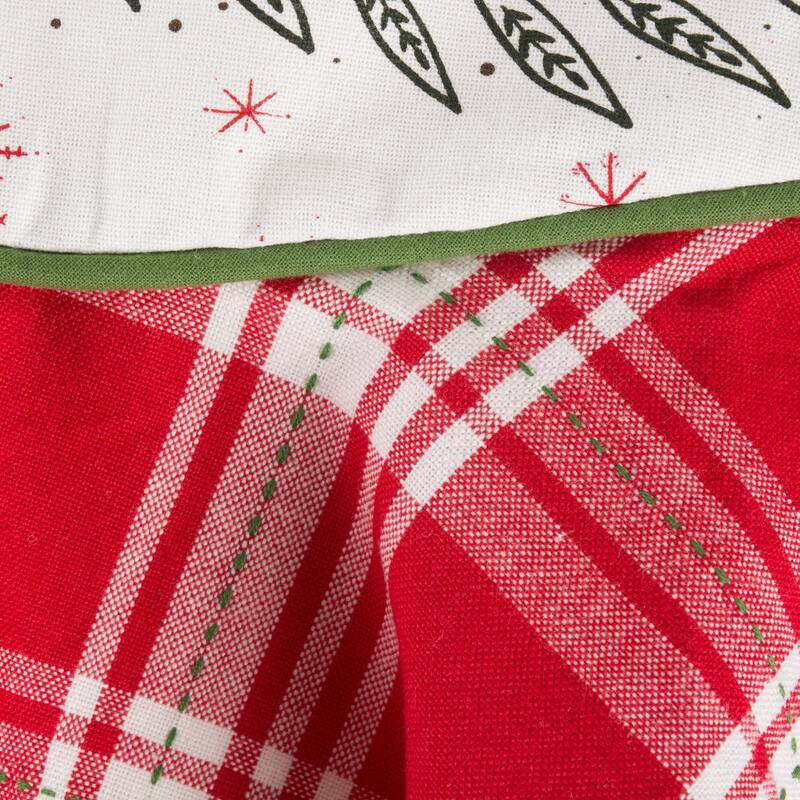 Design Imports Christmas Plaid Chef Kitchen Apron