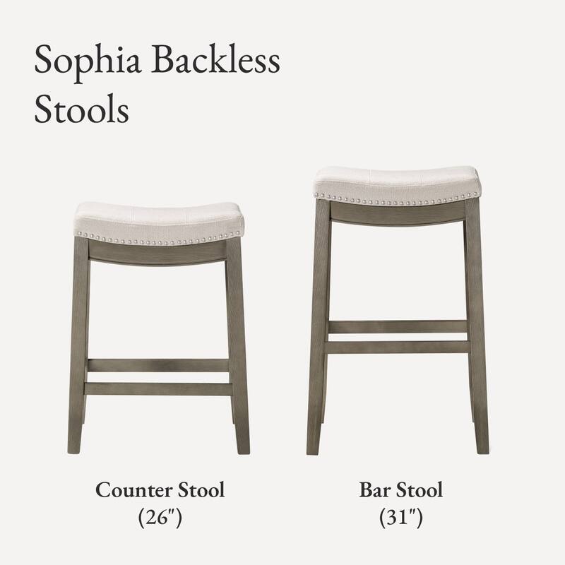 Maven Lane Sophia Saddle Kitchen Dining Stool