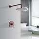 preview thumbnail 4 of 27, Rainfall Pressure Balanced Shower Faucet with Rough-in Valve Brown