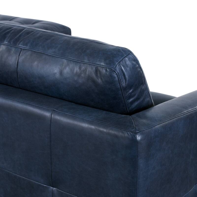 Poly & Bark Calle 114" Right-Facing Sectional - Full Grain Genuine Italian Leather