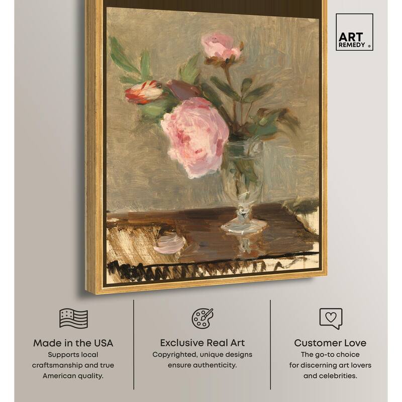 Moristot Peony Canvas by Art Remedy