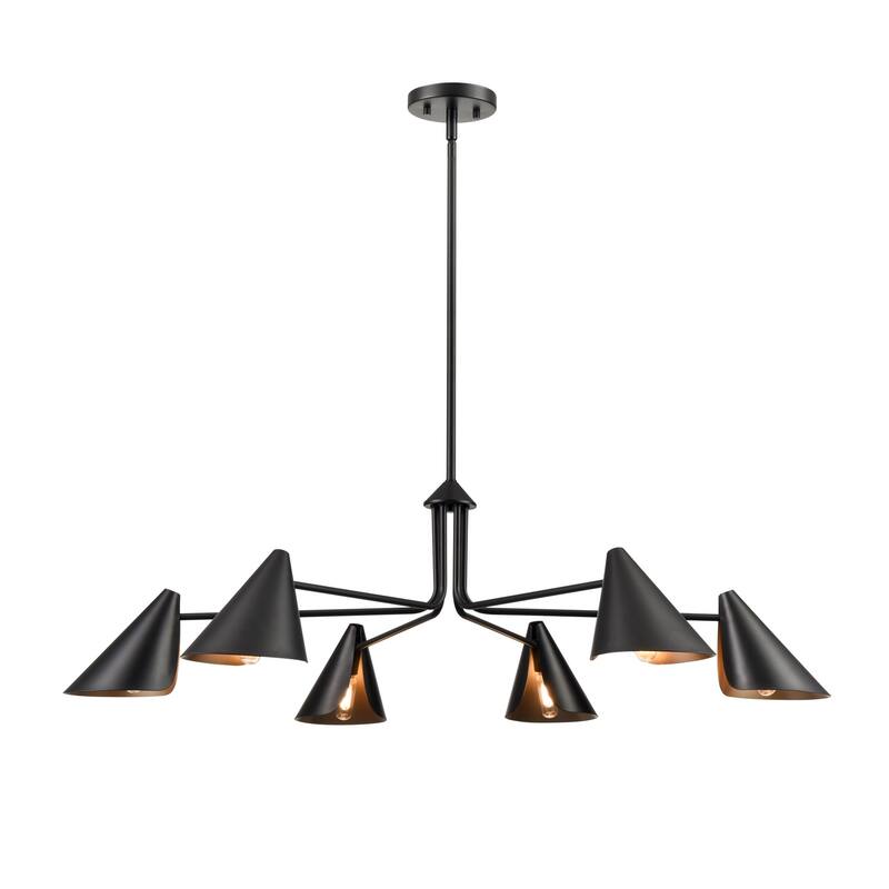 Millennium Lighting 99006 Warhol 6 Light 41" Wide Chandelier - Matte Black