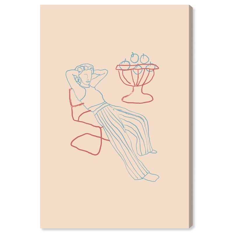 Wynwood Studio Canvas Fashion and Glam At my own pace Blue and Light Blue Modern & Contemporary Wall Art Canvas Print