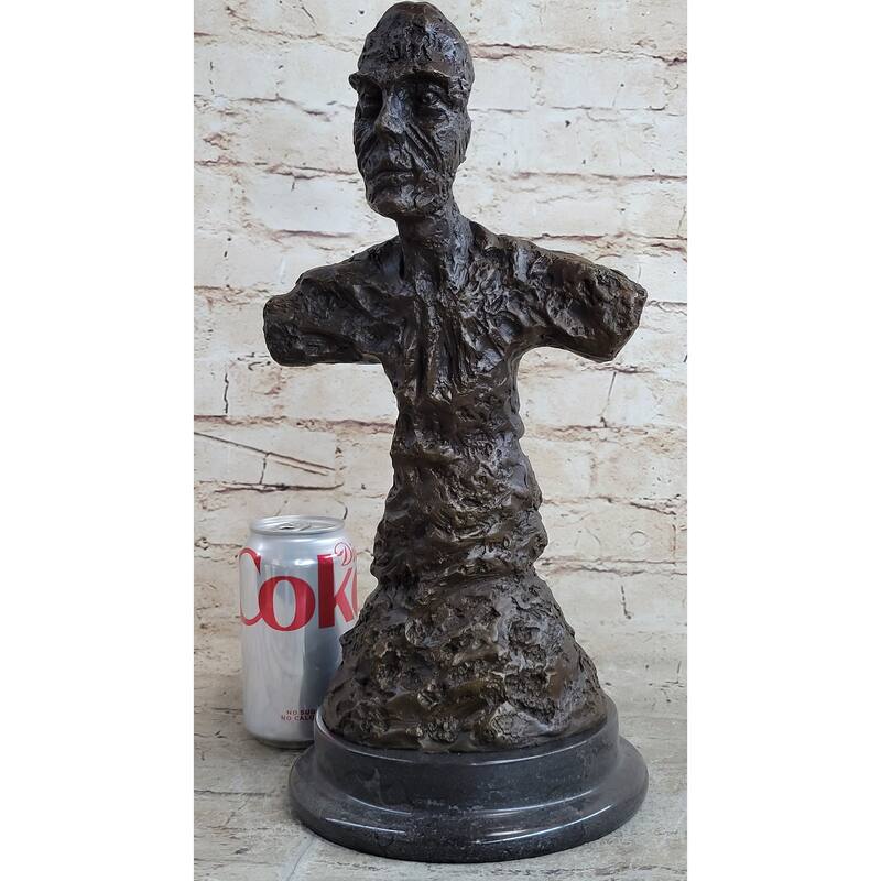 Bust Of Diego Surreal Male Sculpture Bronze Statue By Alberto Giacometti 15 Inches X 7 Inches