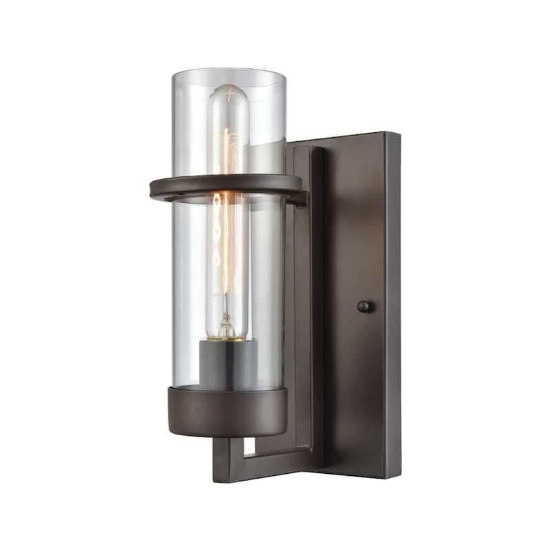 Holbrook 10'' High 1-Light Sconce - Oil Rubbed Bronze - 10 inch Tall - Oil Rubbed Bronze - 10 inch Tall