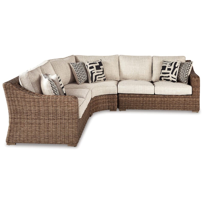 Signature Design by Ashley Beachcroft Beige Outdoor Sectional