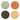 Gibson Elite Capetown 4 Piece 8 Inch Stoneware Dessert Plate Set